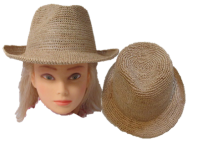 Chapeau borsalino crochet Madagascar