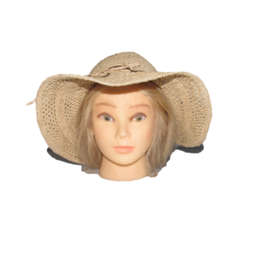 Chapeau capeline crochet